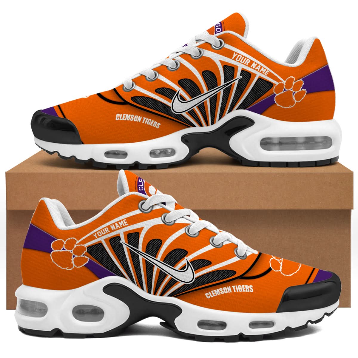 Clemson Tigers Air Max Plus Shoes 