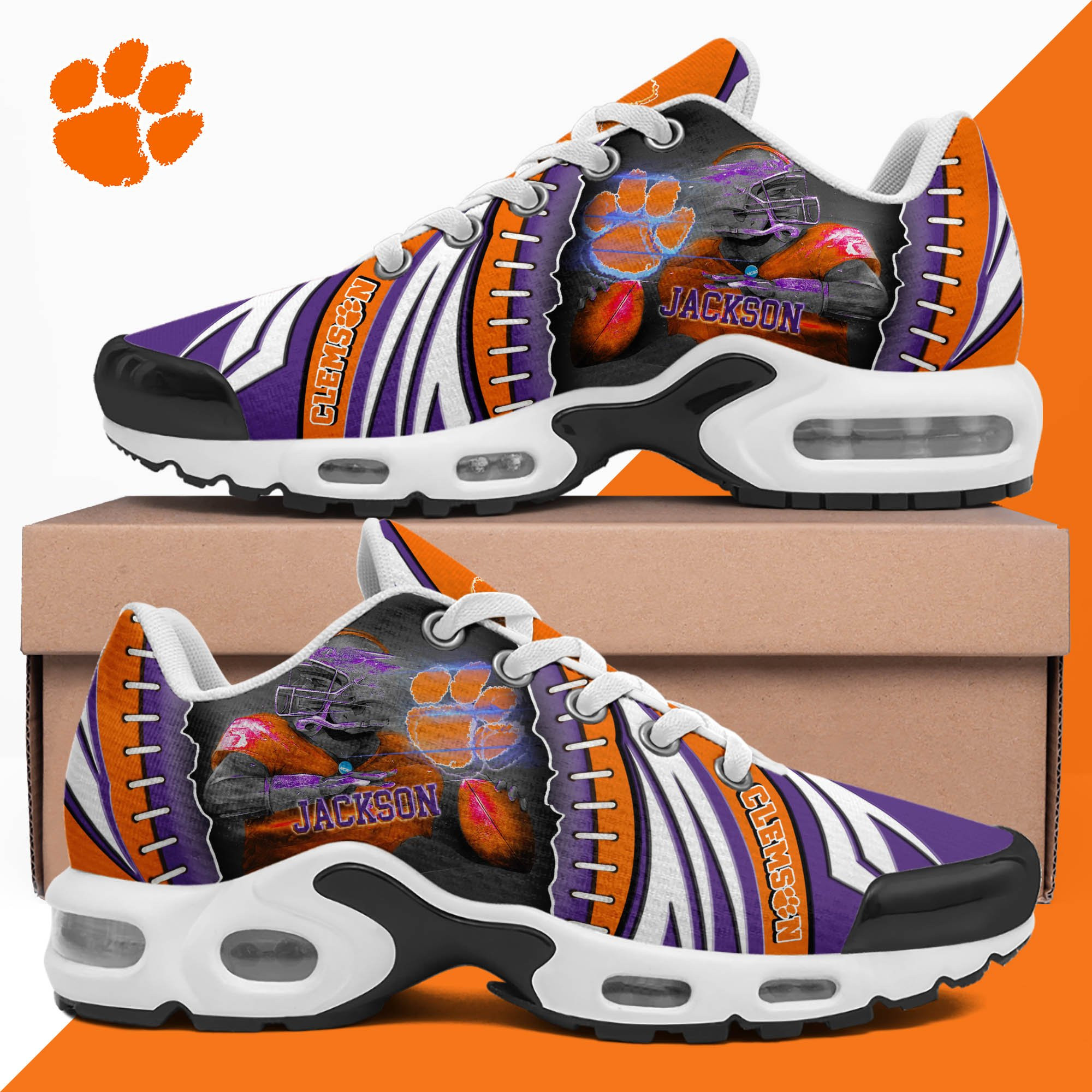 Clemson Tigers TN Shoes 2026 Version Custom Your Name 919
