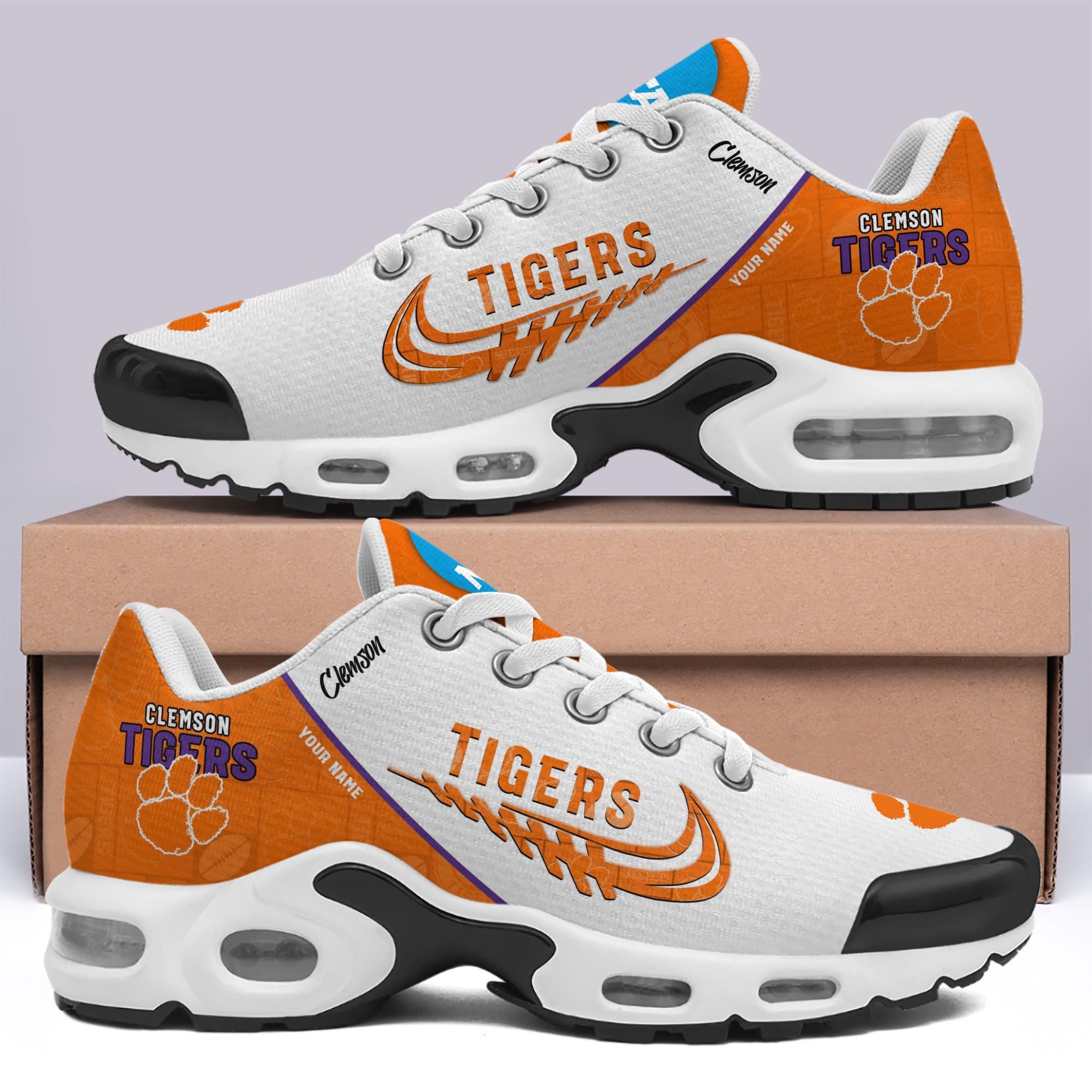 Clemson Tigers TN Shoes Custom Your Name 2026 Version 203