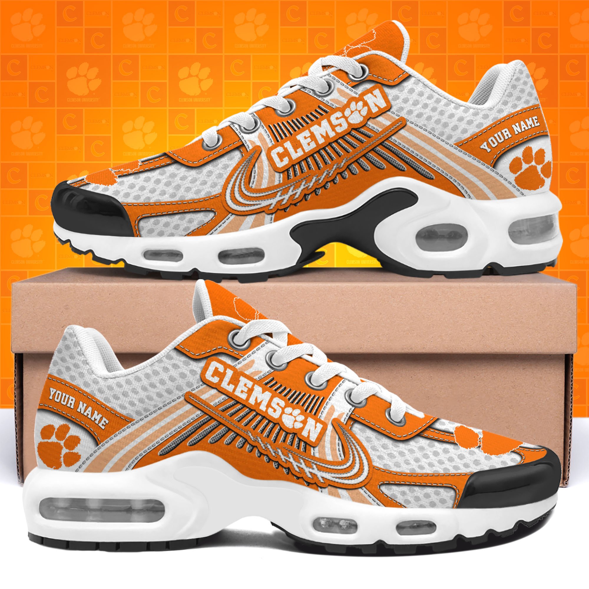 clemson tigers tn shoes custom your name sport shoes 7126 i9etp