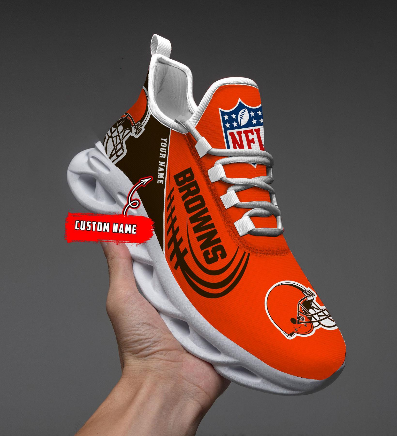 cleveland browns black max soul shoes 2026 versions custom name 630 4910