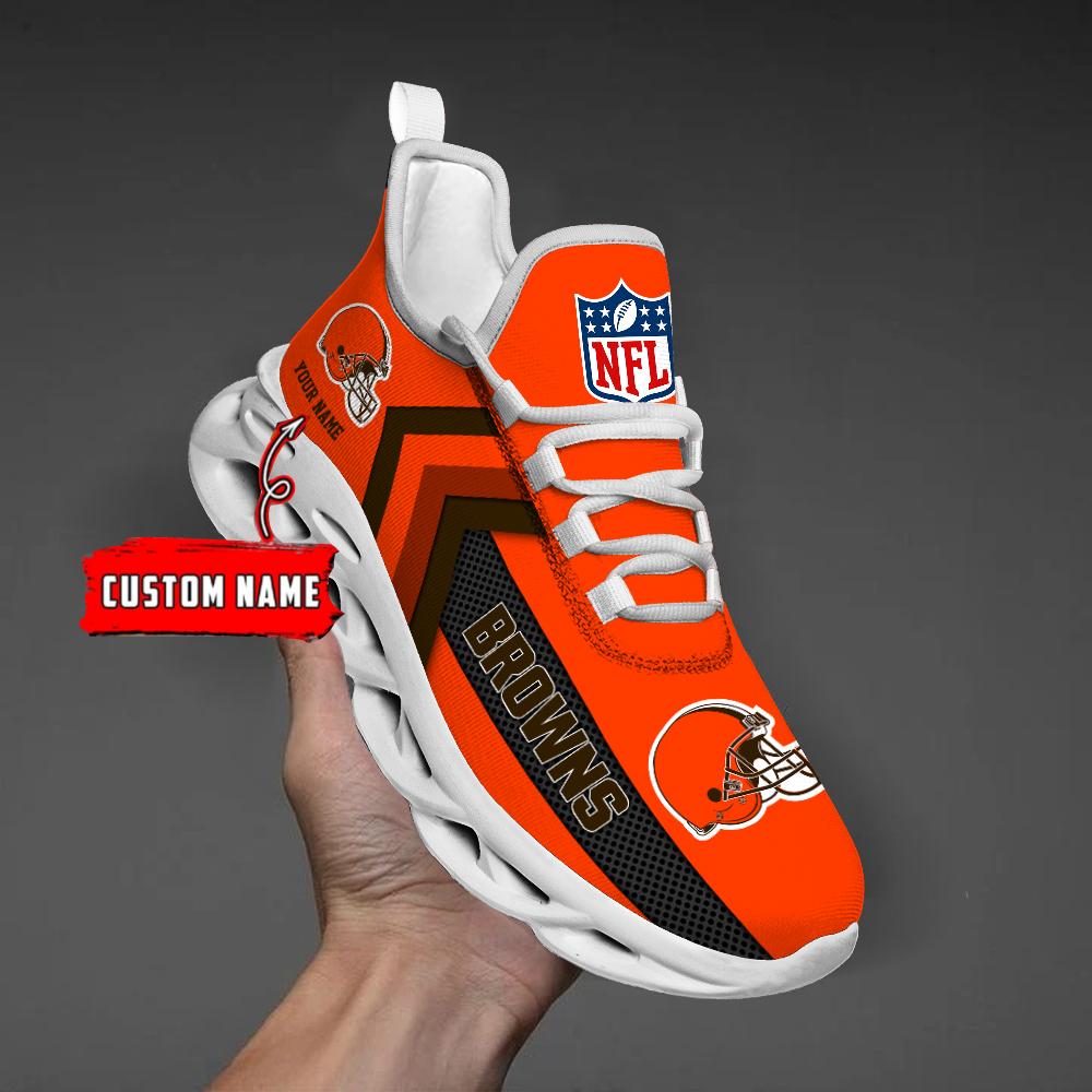 cleveland browns black max soul shoes 2026 versions custom name 638 6697