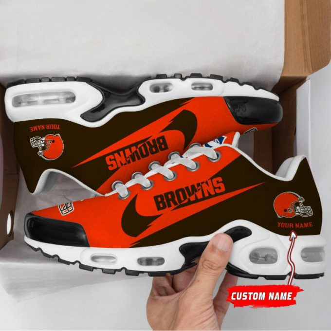 Cleveland Browns Custom Name Air Max Shoes Air Cushion Sneakers