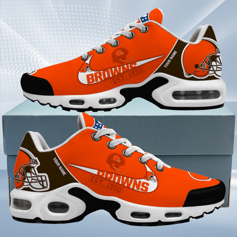 cleveland browns est. custom name air max shoes air cushion sneakers 7169