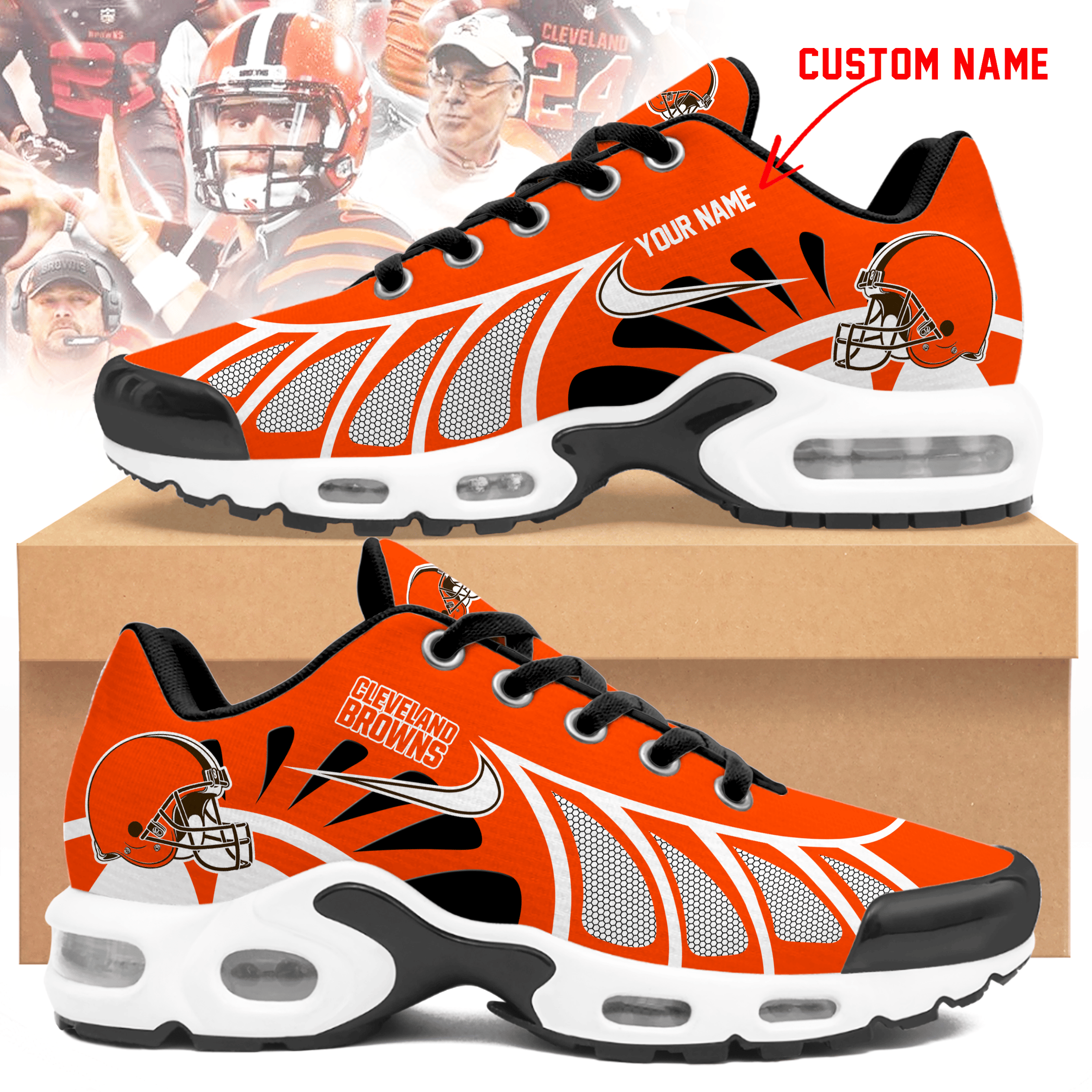 Cleveland Browns  Personalized Air Max Shoes TD 050625