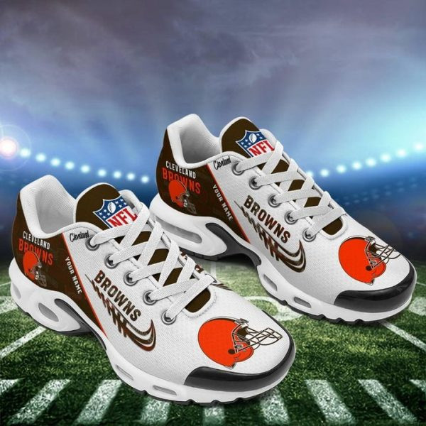 cleveland browns personalized name team mix colors wing logo tn air max shoes air cushion sneakers 2629