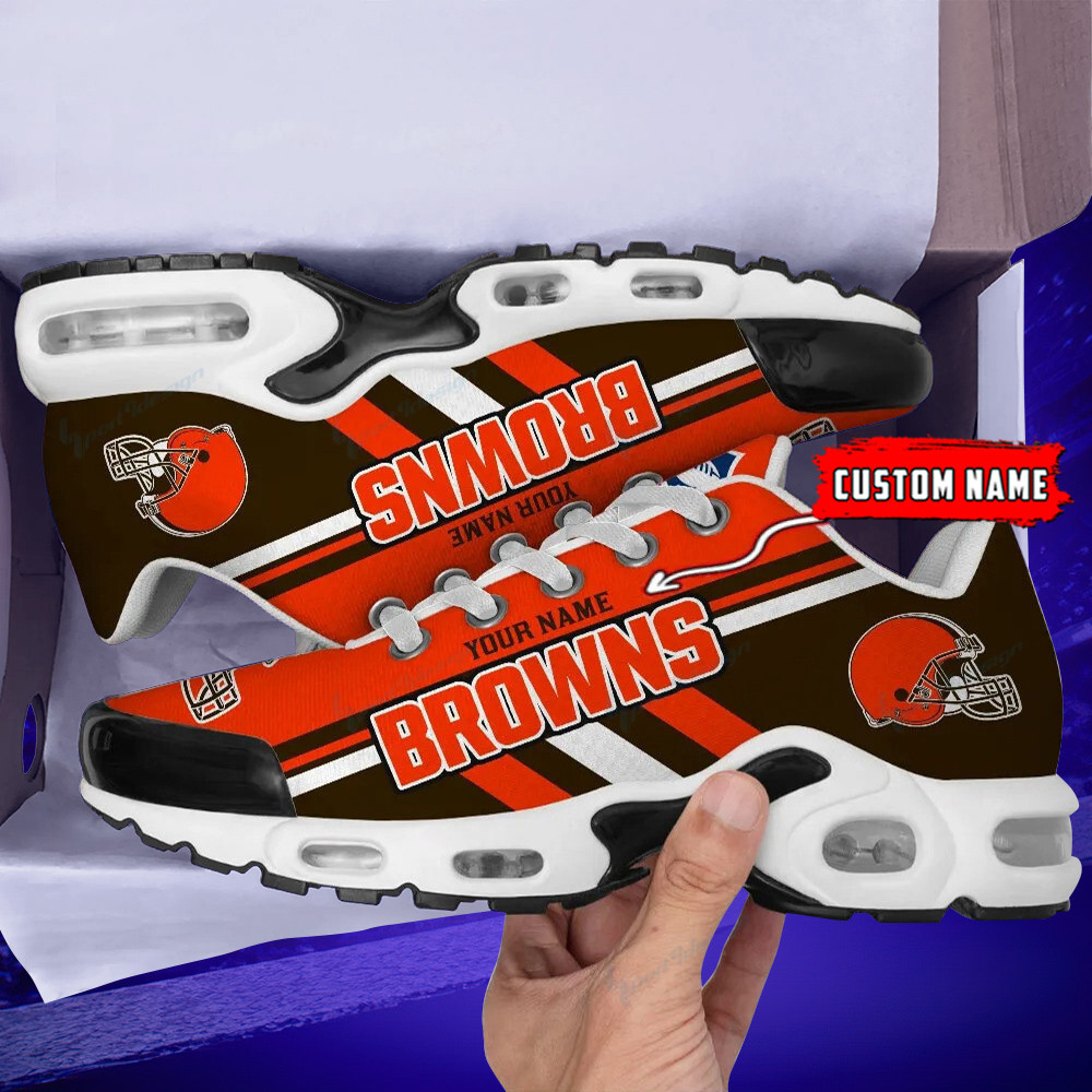 cleveland browns personalized plus air max sneaker shoes 4091 mt6q7