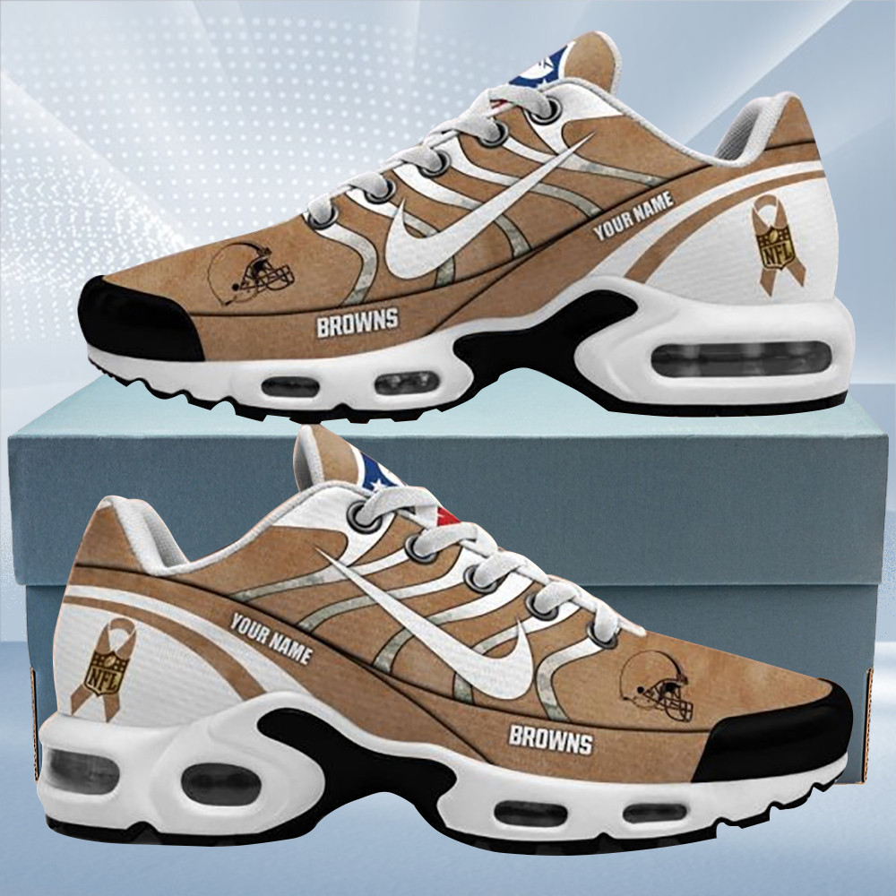 cleveland browns salute to service personalized tn air max shoes air cushion sneakers 2087