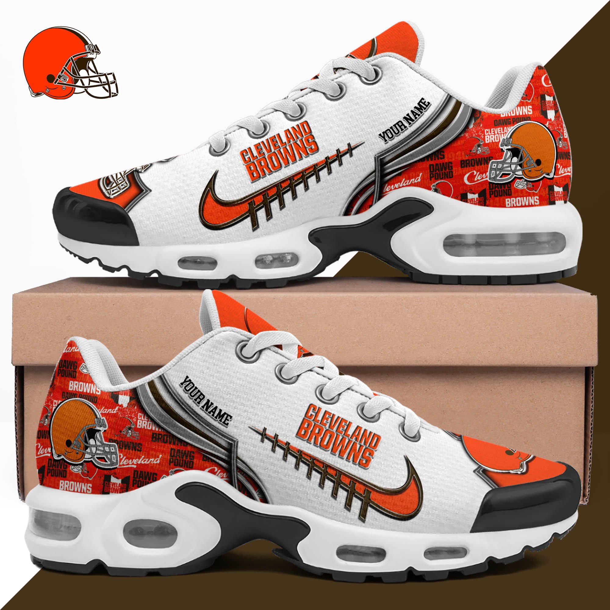 Cleveland Browns TN Shoes 2026 Version Custom Your Name 642