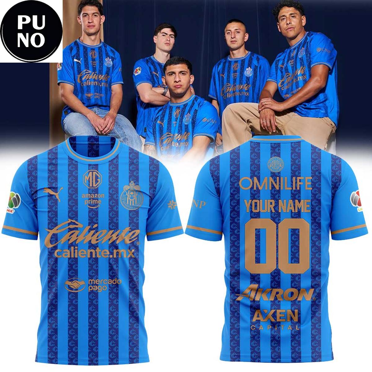 Club Deportivo Guadalajara Chivas Clausura 2026 Liga MX Personalized T-Shirt 