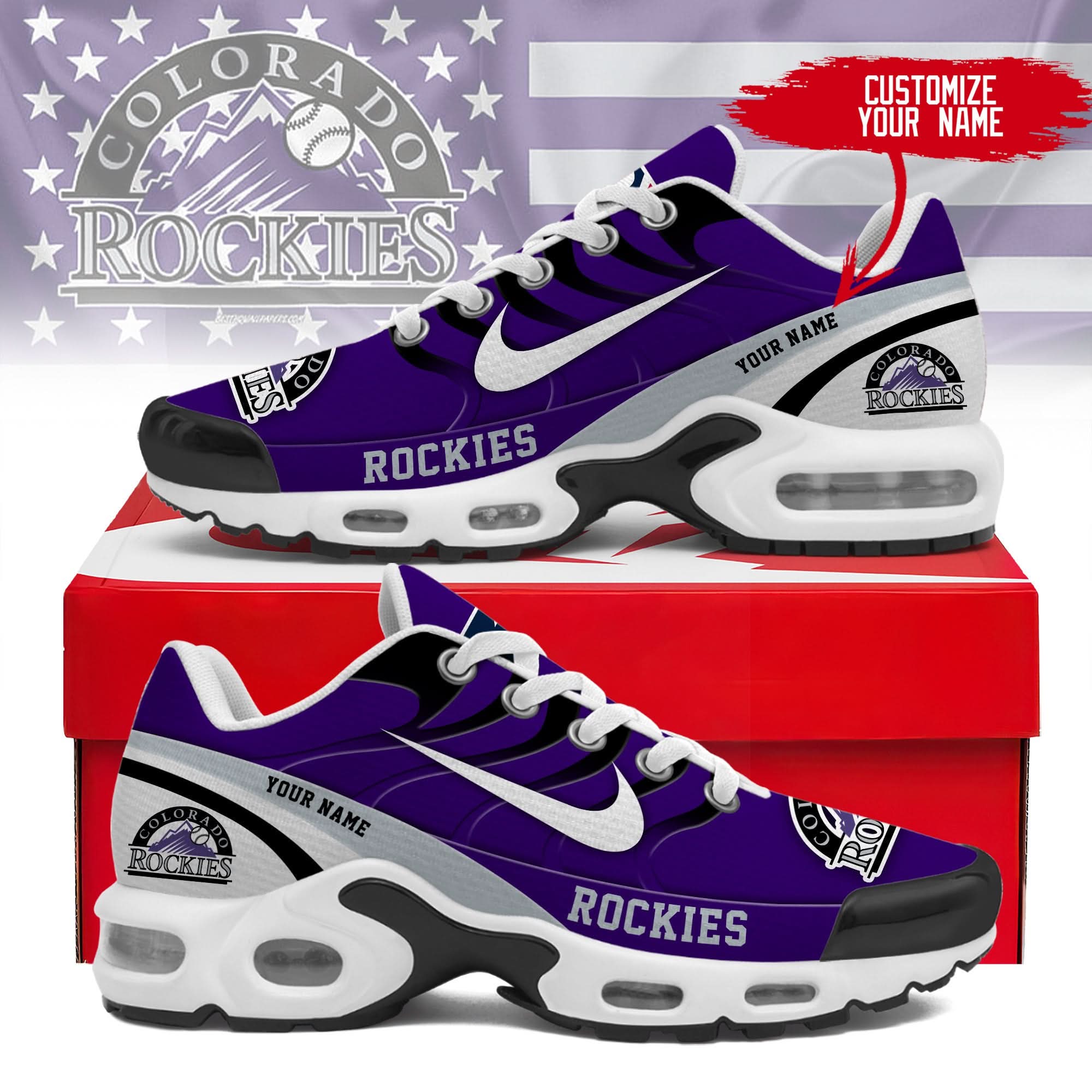 colorado rockies personalized air max shoes 300525 8425