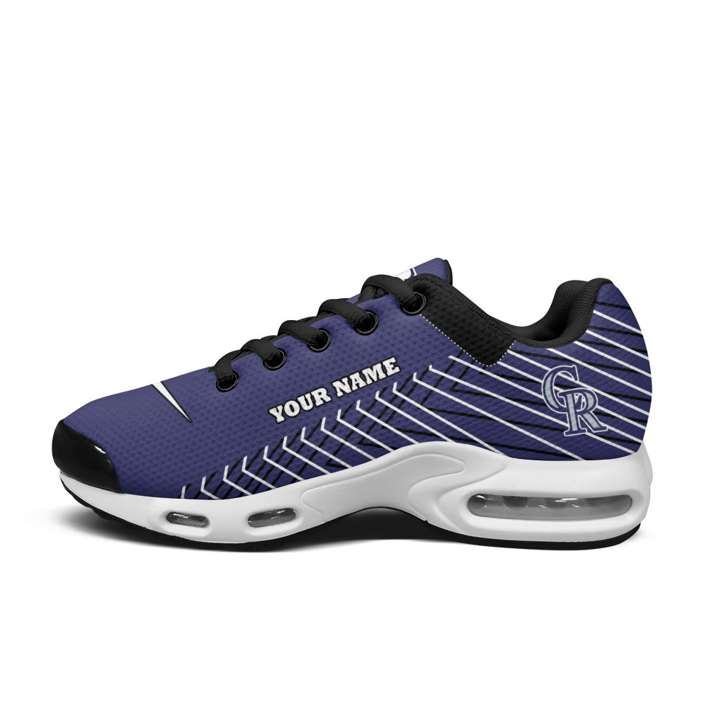 colorado rockies personalized name team colors jagged lines tn air max shoes air cushion sneakers 3295 31zgl