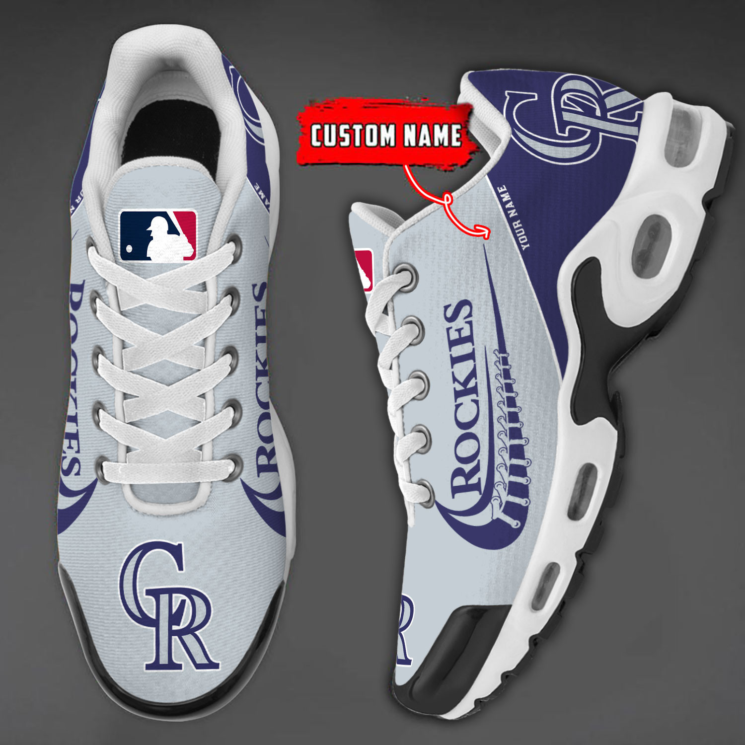 colorado rockies team logo baseball god wings air max shoes sneaker 4166 mnfbu