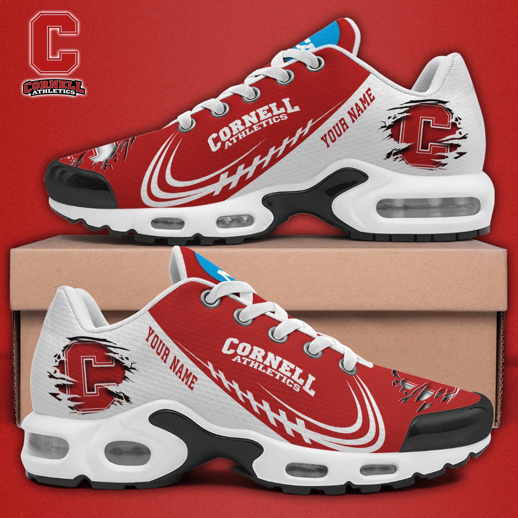 Cornell Big Red TN Shoes 2026 Version Custom Name 