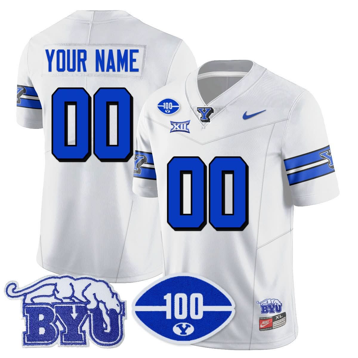 custom byu football 100th season 2024 uniform 2195 5qjum