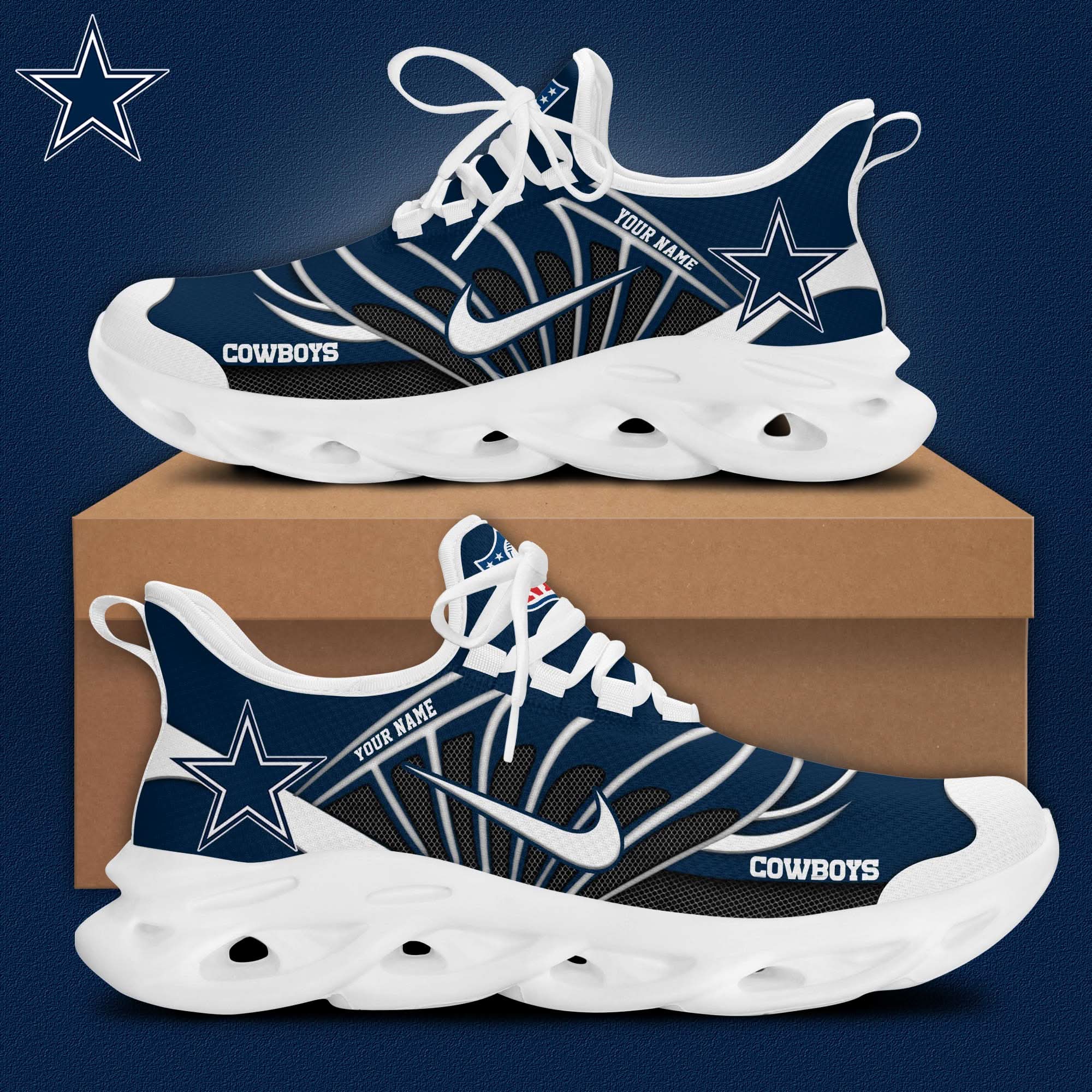 dallas cowboys customized premium max soul shoes 2438 8fozl