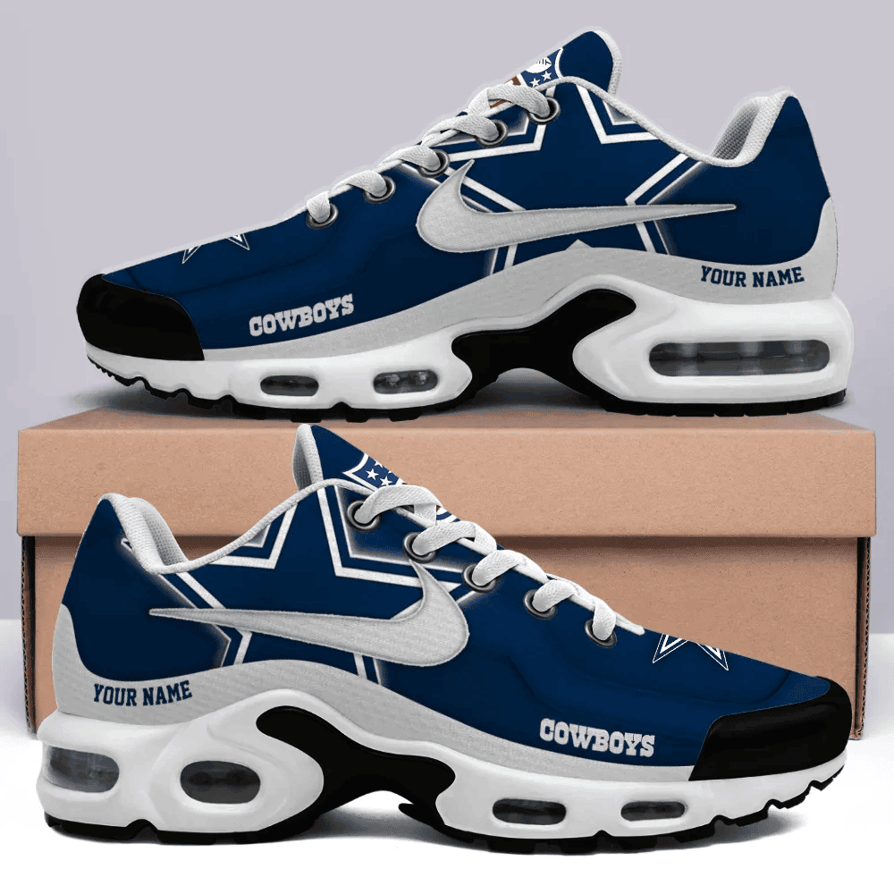 Dallas Cowboys Personalized Name Team Mix Colors V1 TN Shoes Air Cushion Sneakers