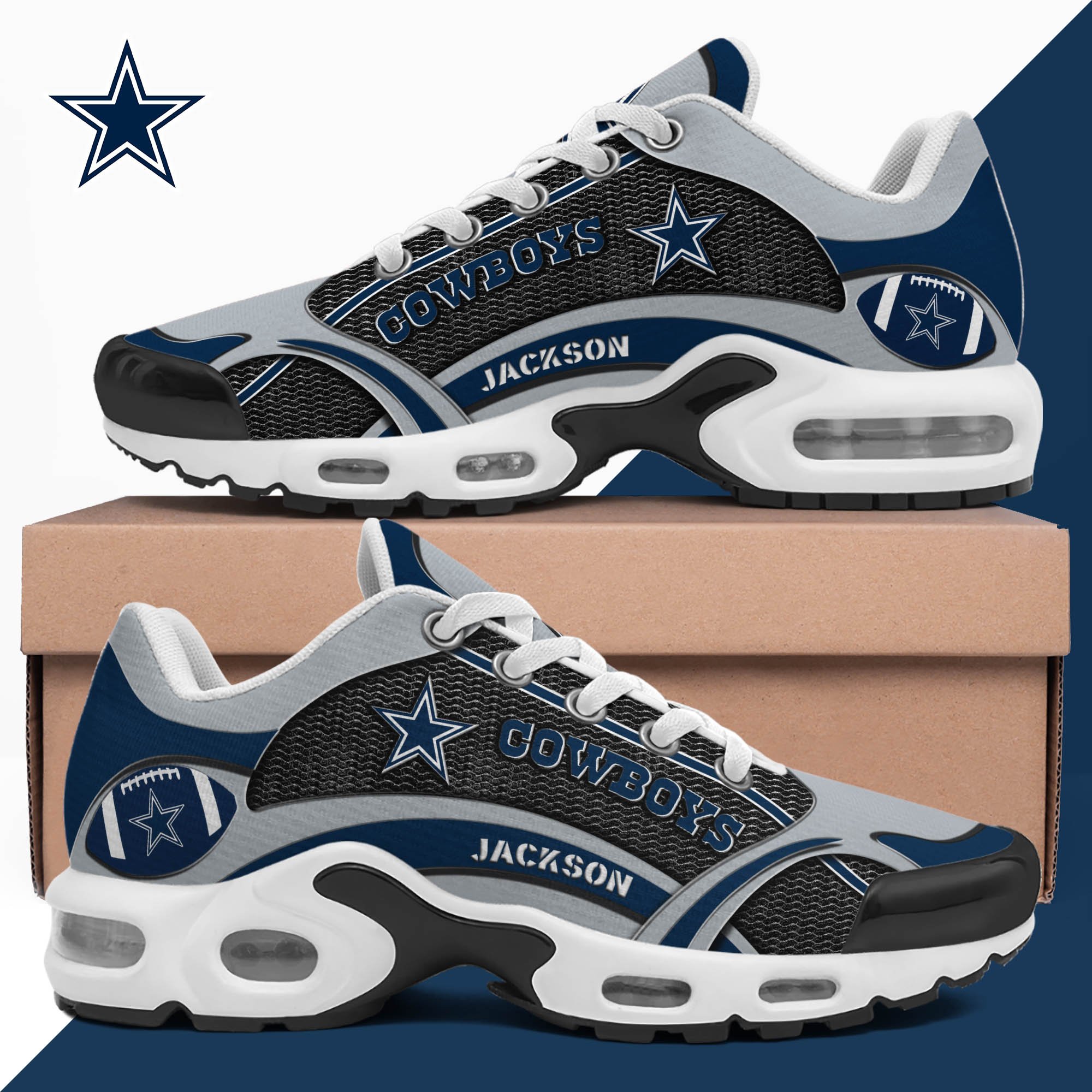 dallas cowboys team tn shoes 2026 version custom name 889 6224 ucskn