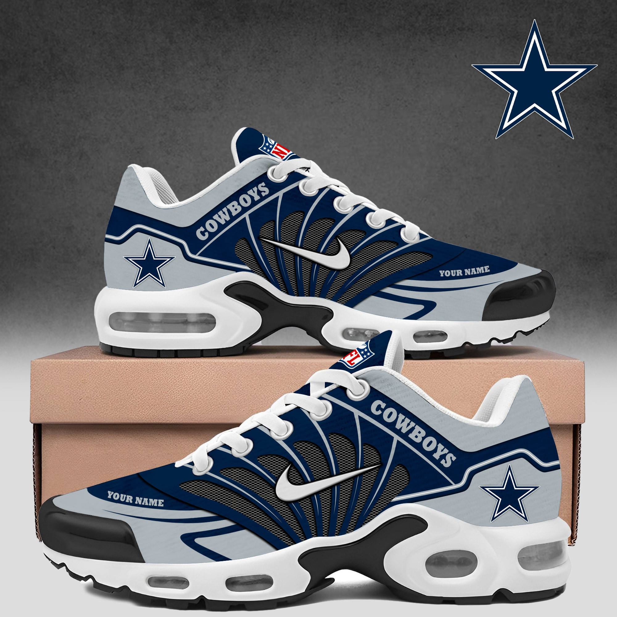 dallas cowboys tn air max plus shoes sneakers for men and women 2811 tsyvw