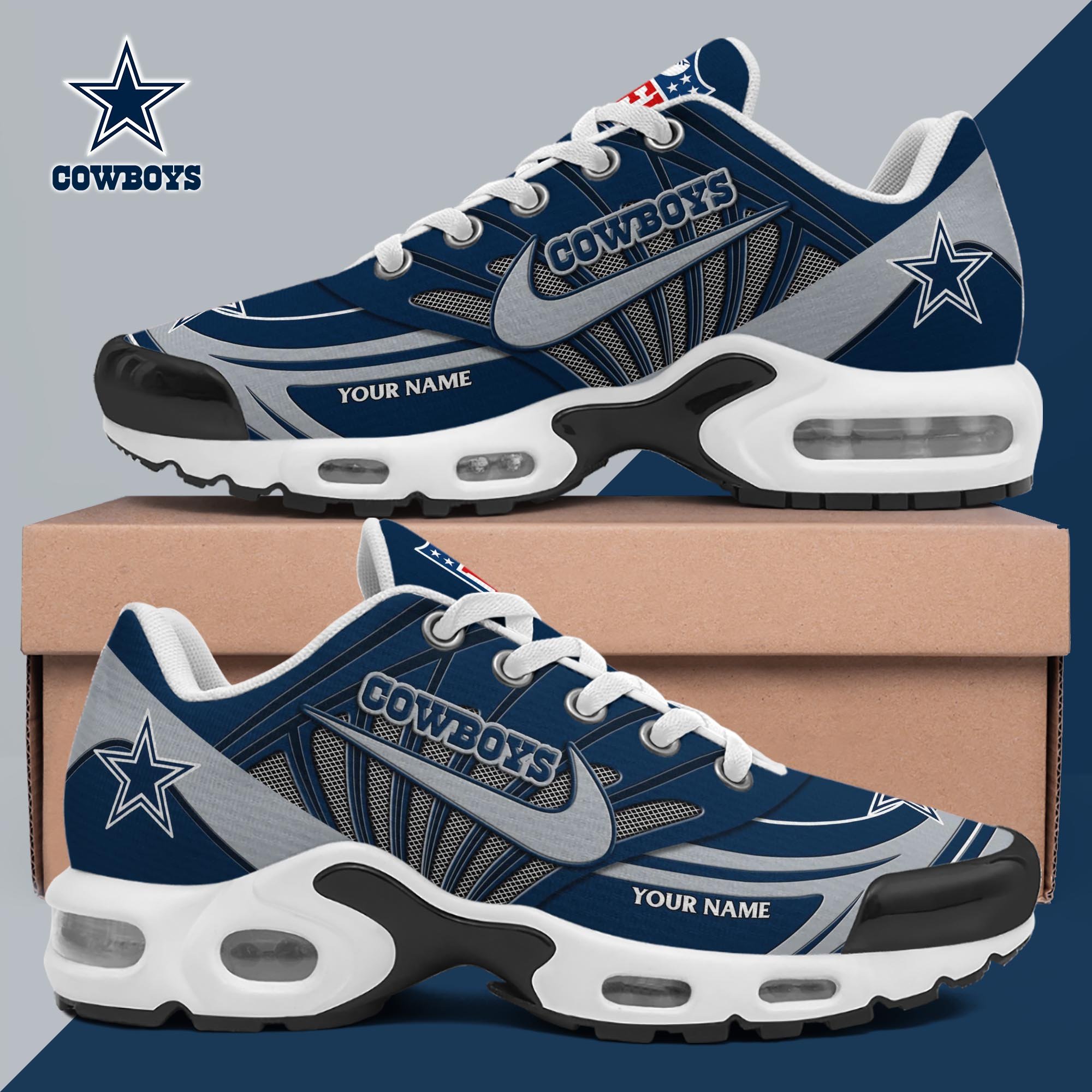dallas cowboys tn shoes 2026 version custom your name 1123 suwwa