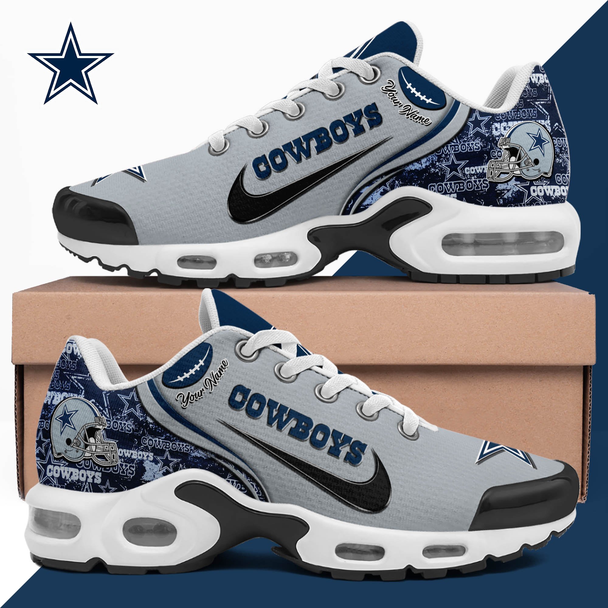 Dallas Cowboys TN Shoes 2026 Version Custom Your Name 499