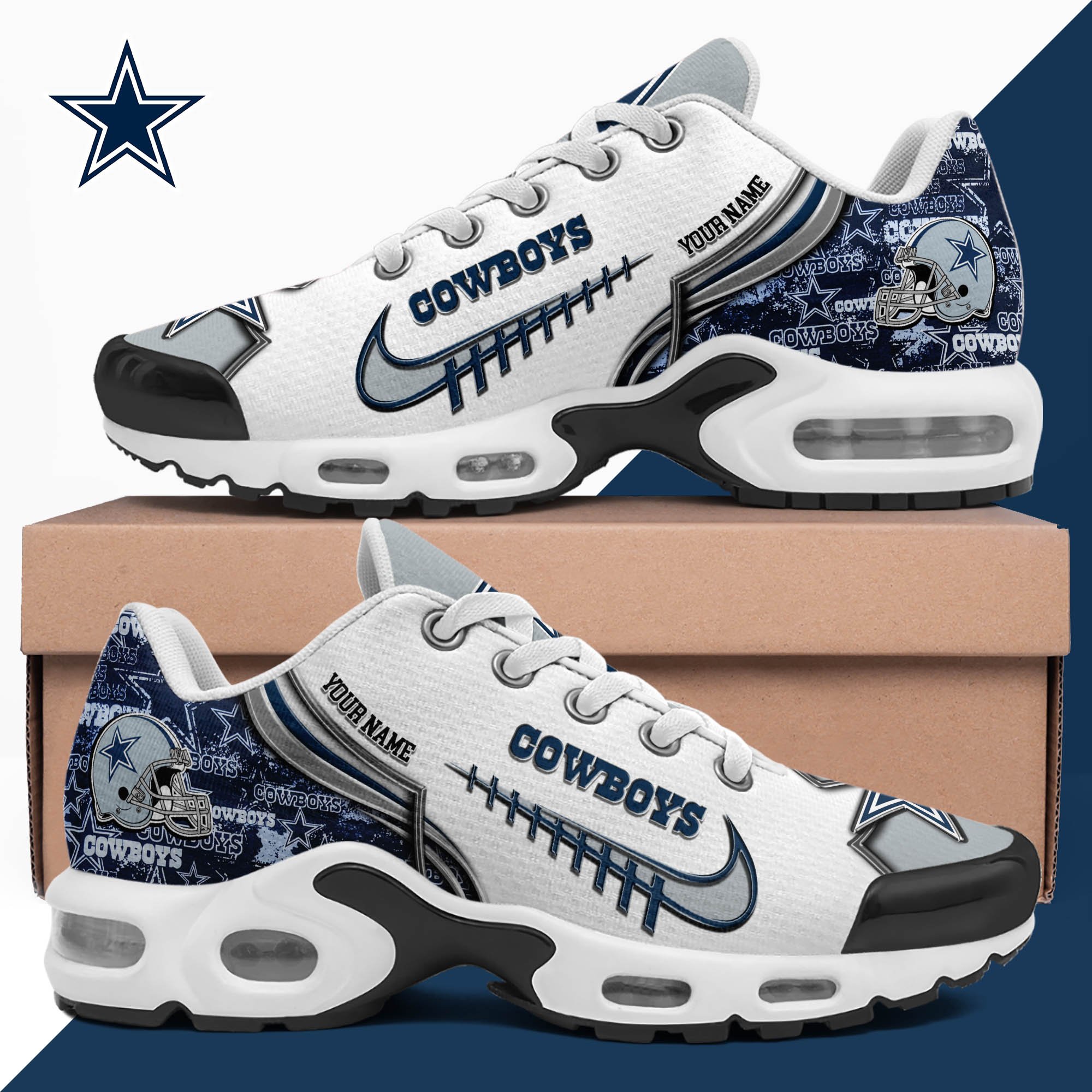 Dallas Cowboys TN Shoes 2026 Version Custom Your Name 642