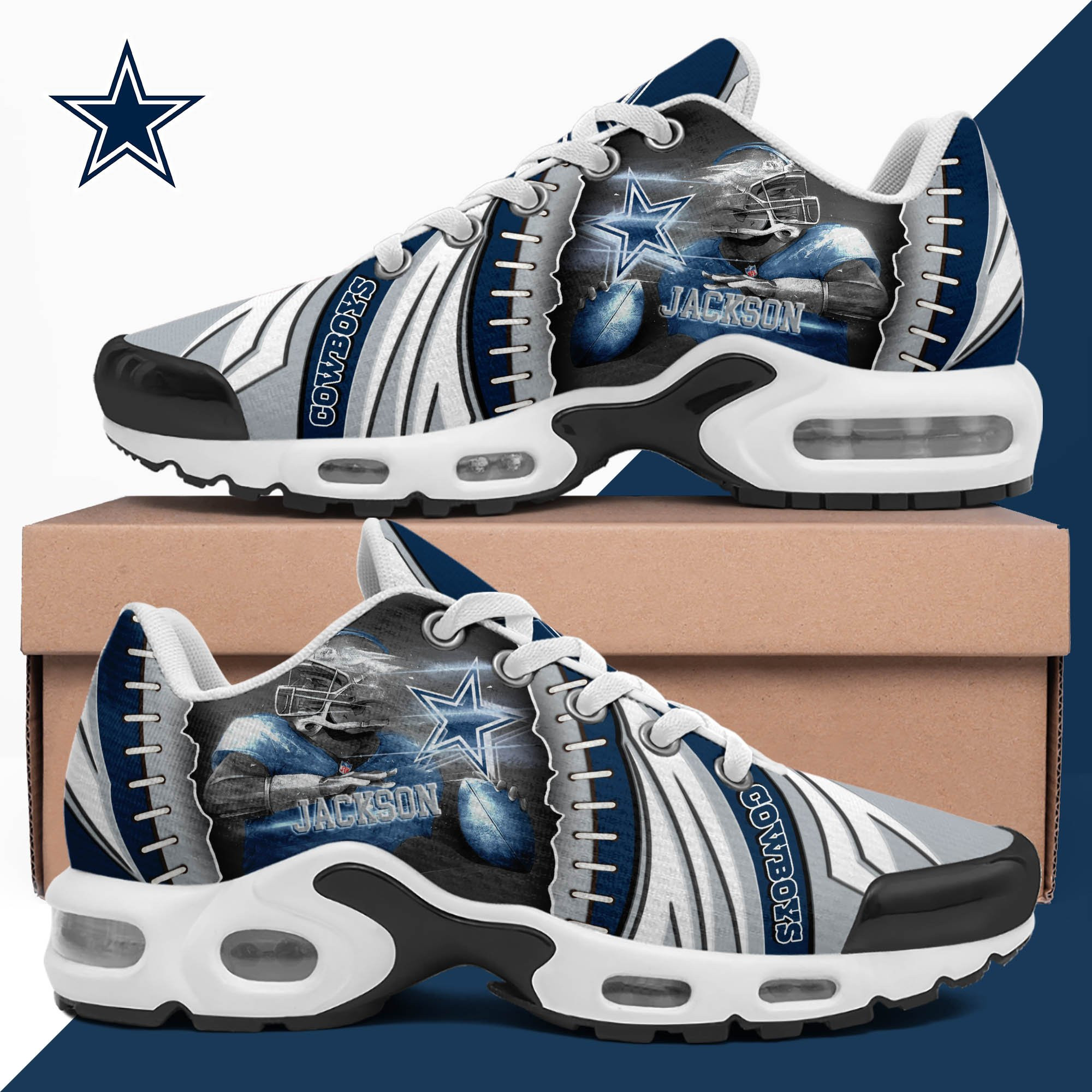 Dallas Cowboys TN Shoes 2026 Version Custom Your Name 919