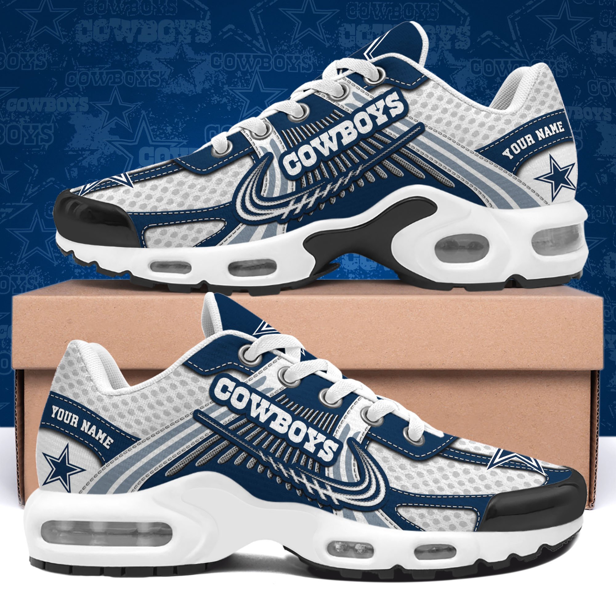 dallas cowboys tn shoes custom your name sport team shoes 6155