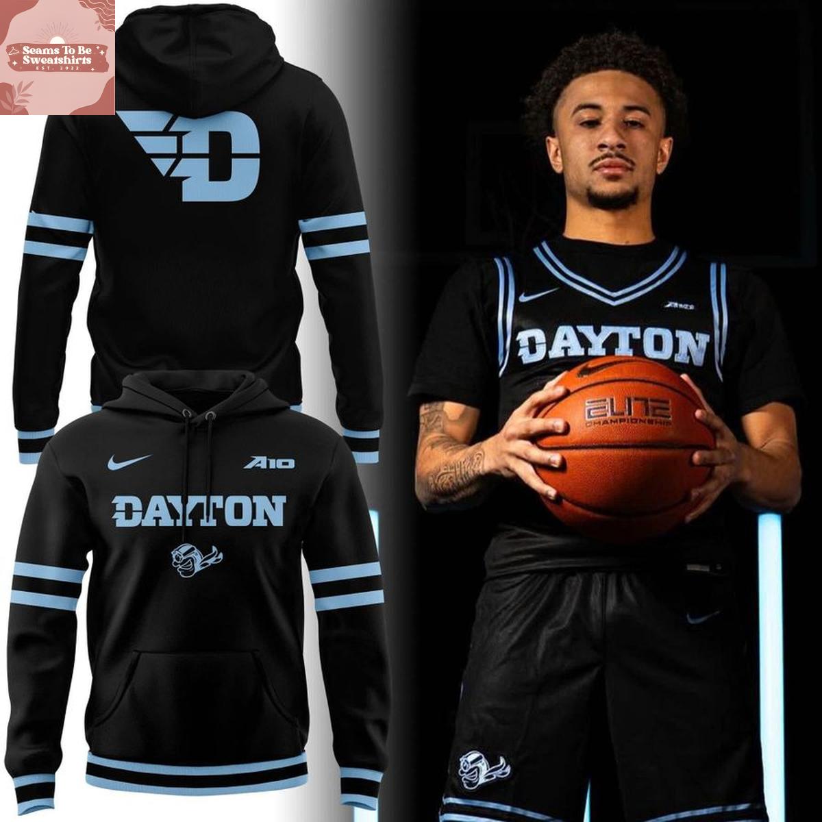 dayton flyers men basketball 2026 stealth black hoodie 6018 asn1s