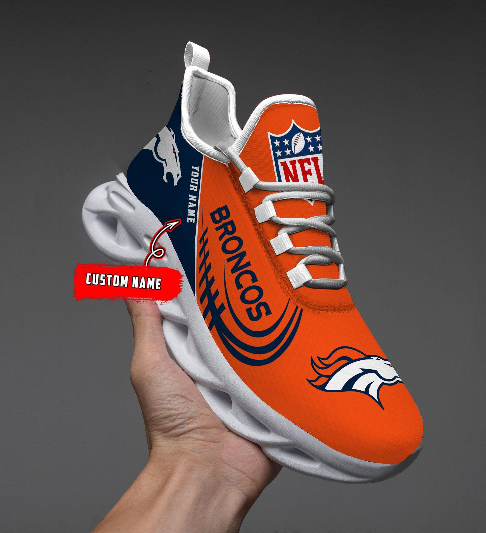 denver broncos black max soul shoes 2026 versions custom name 630 6955 w4rvr