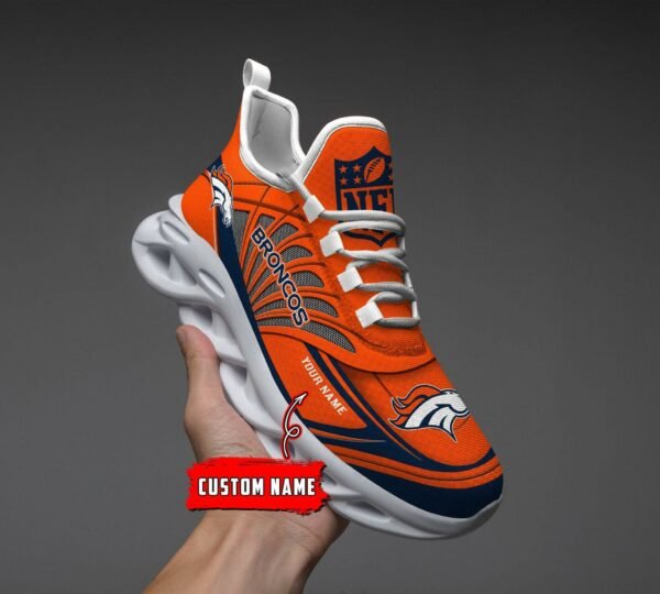 Denver Broncos Black Max Soul Shoes 2026 Versions Custom Name 637