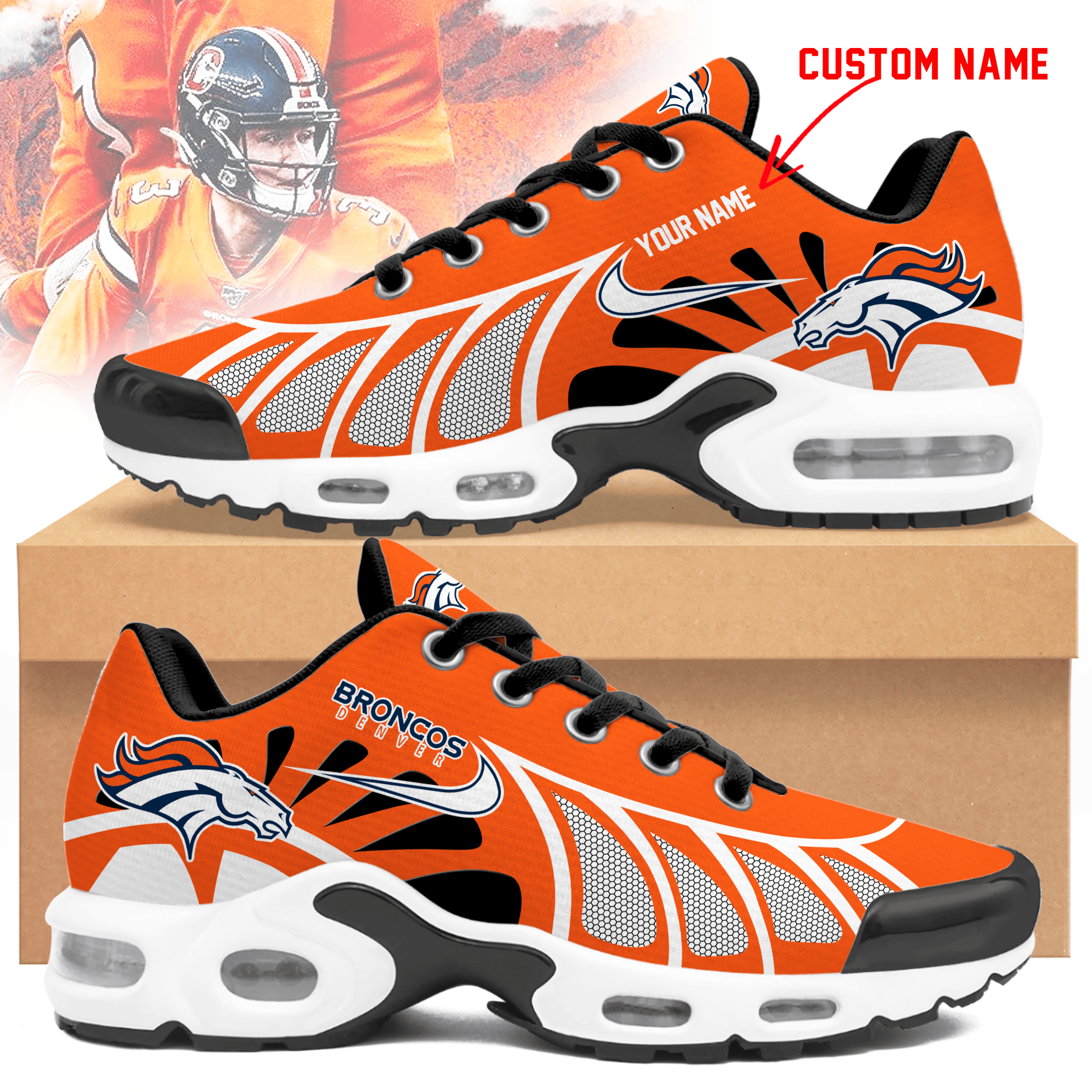 Denver Broncos  Personalized Air Max Shoes TD 050625