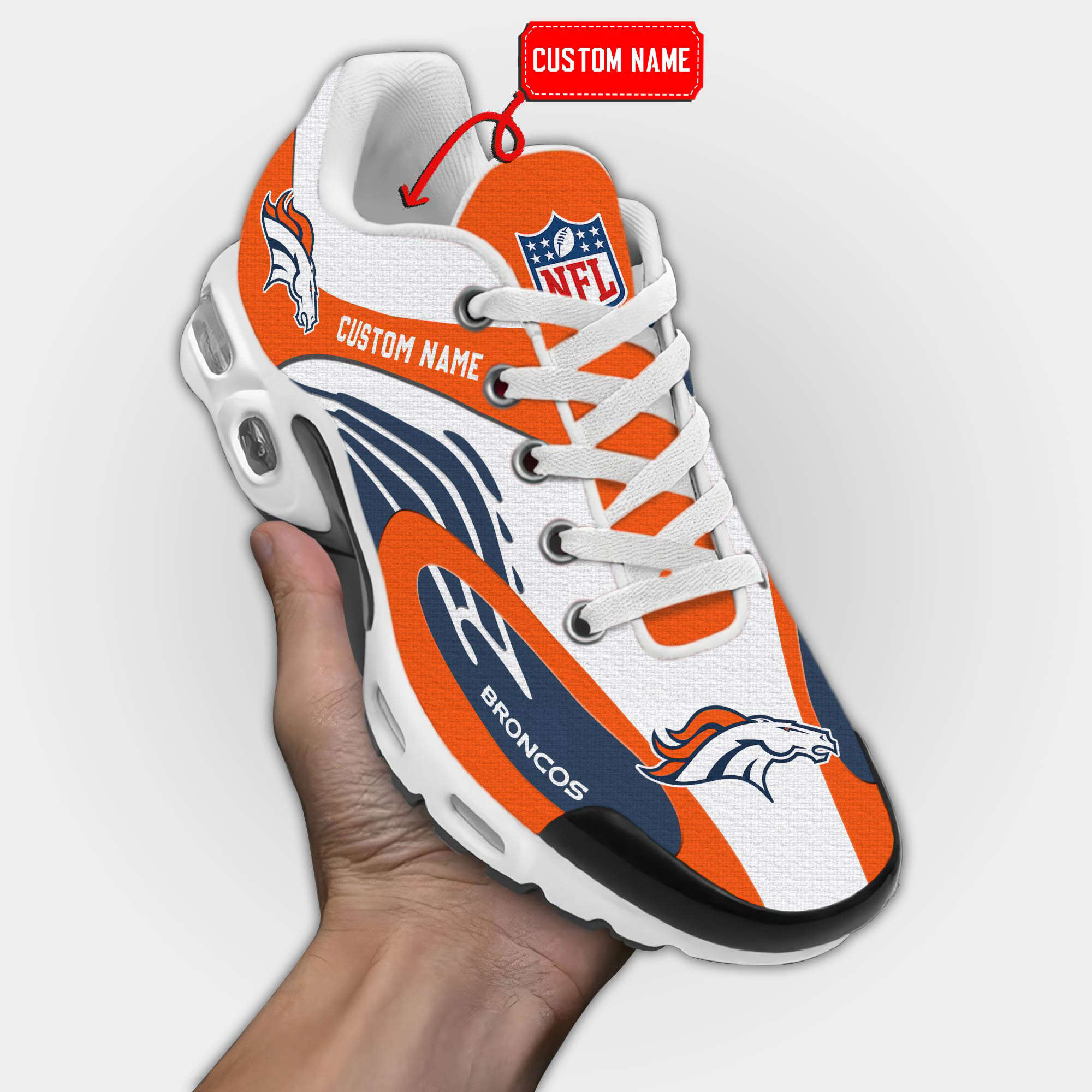 denver broncos premium air max plus sport sneakers for fan gifts 1063 n6rvr