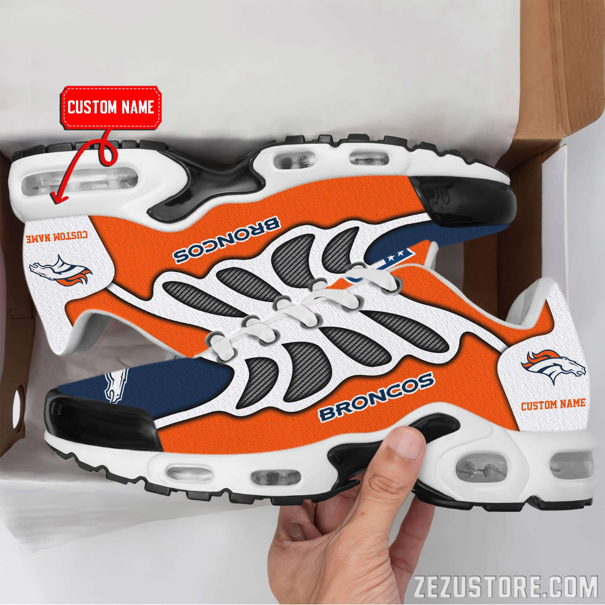 Denver Broncos Premium TN Shoes Air Cushion Sneakers