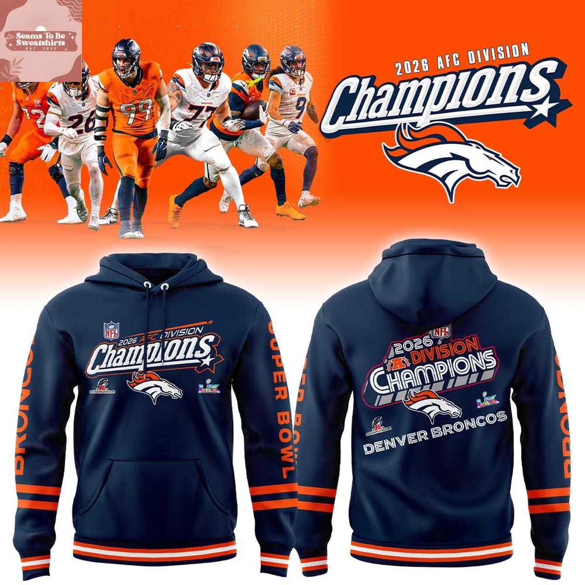 denver broncos super bowl 2026 afc division champions hoodie t shirt 1697 yel0r
