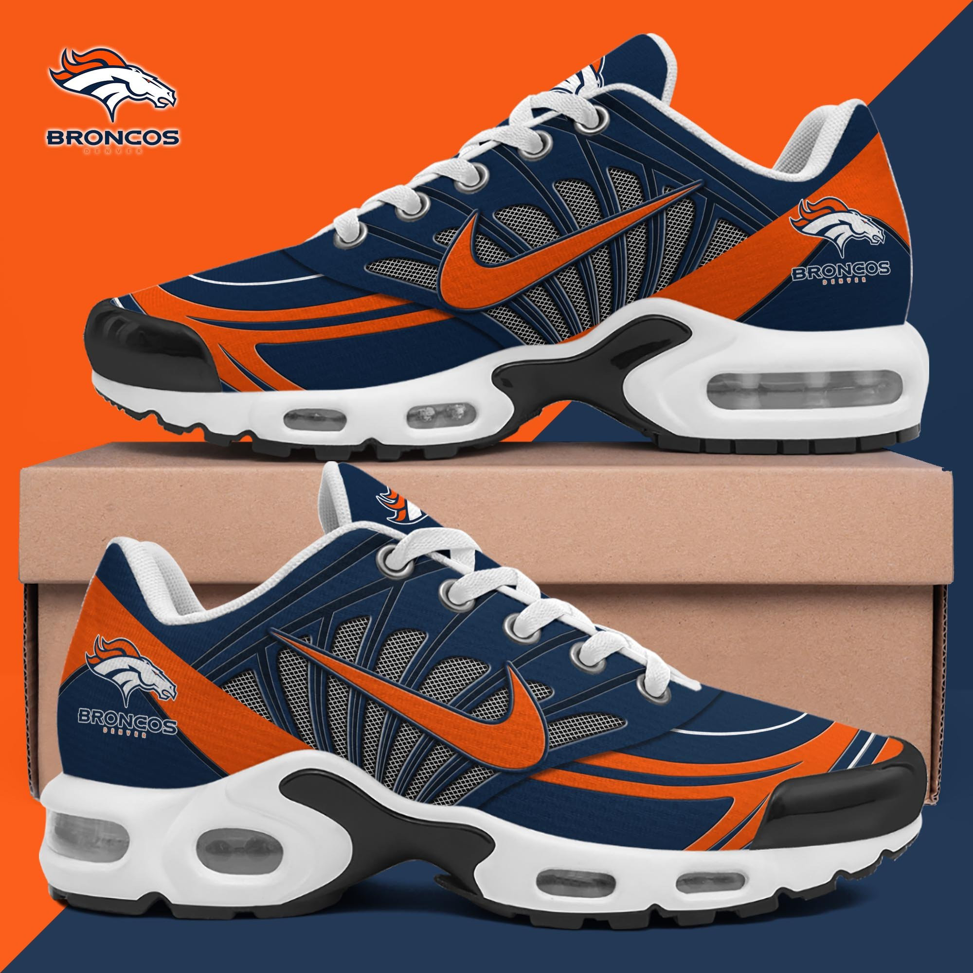 Denver Broncos TN Shoes 2026 Version Custom Name 137