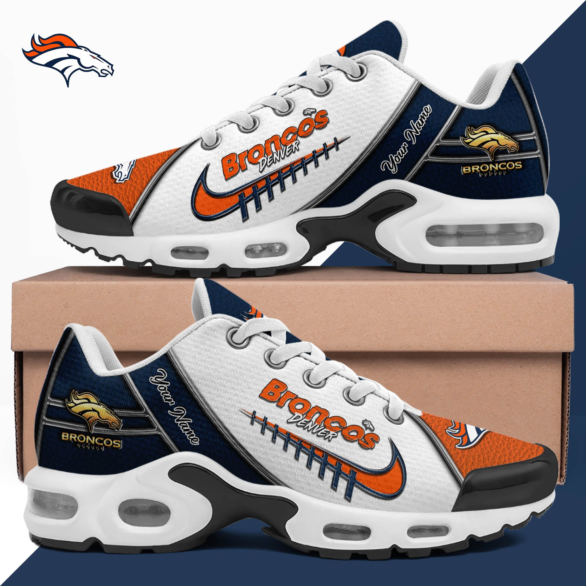 Denver Broncos TN Shoes 2026 Version Custom Your Name, Football Team Shoes 516