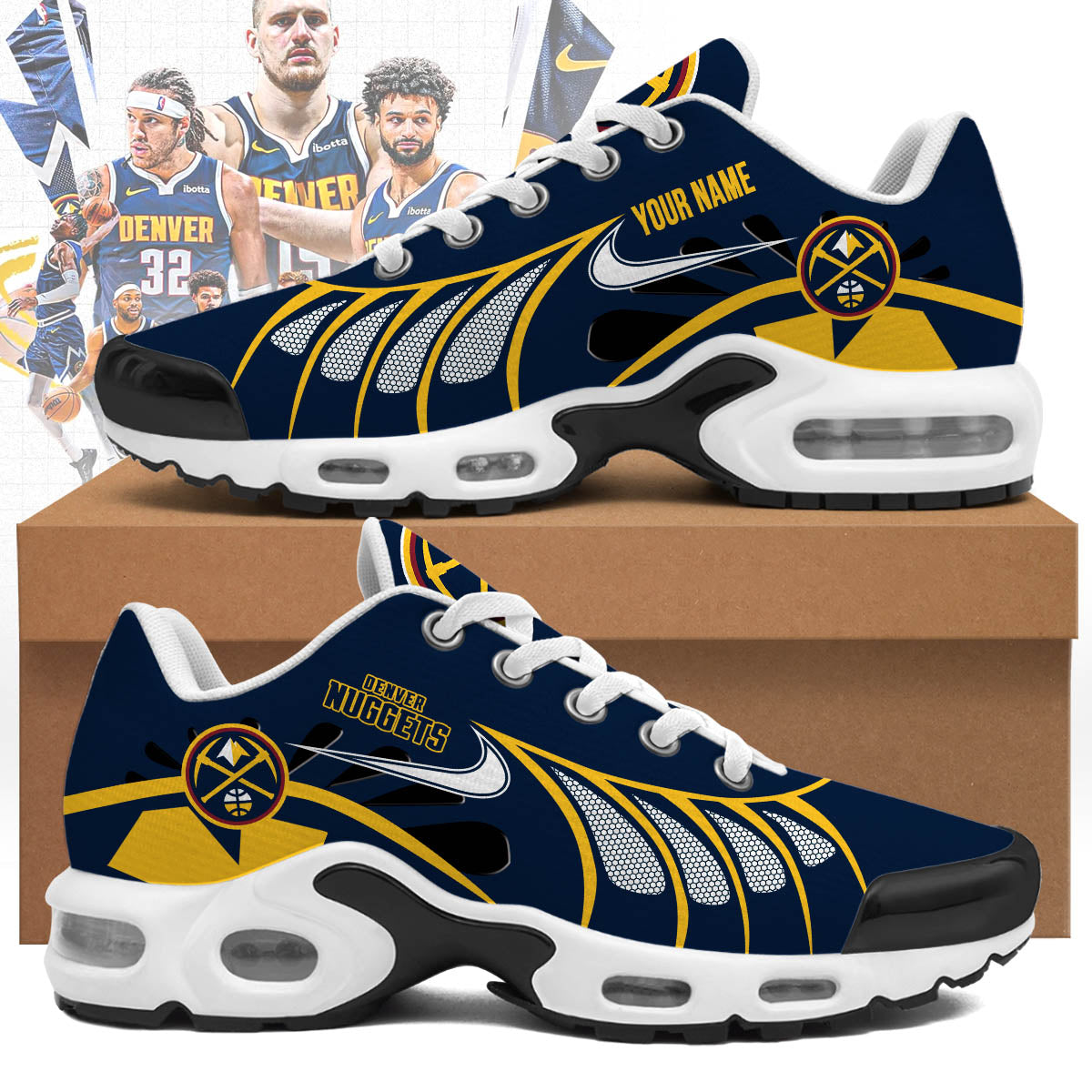 Denver Nuggets Personalized Air Max Shoes 