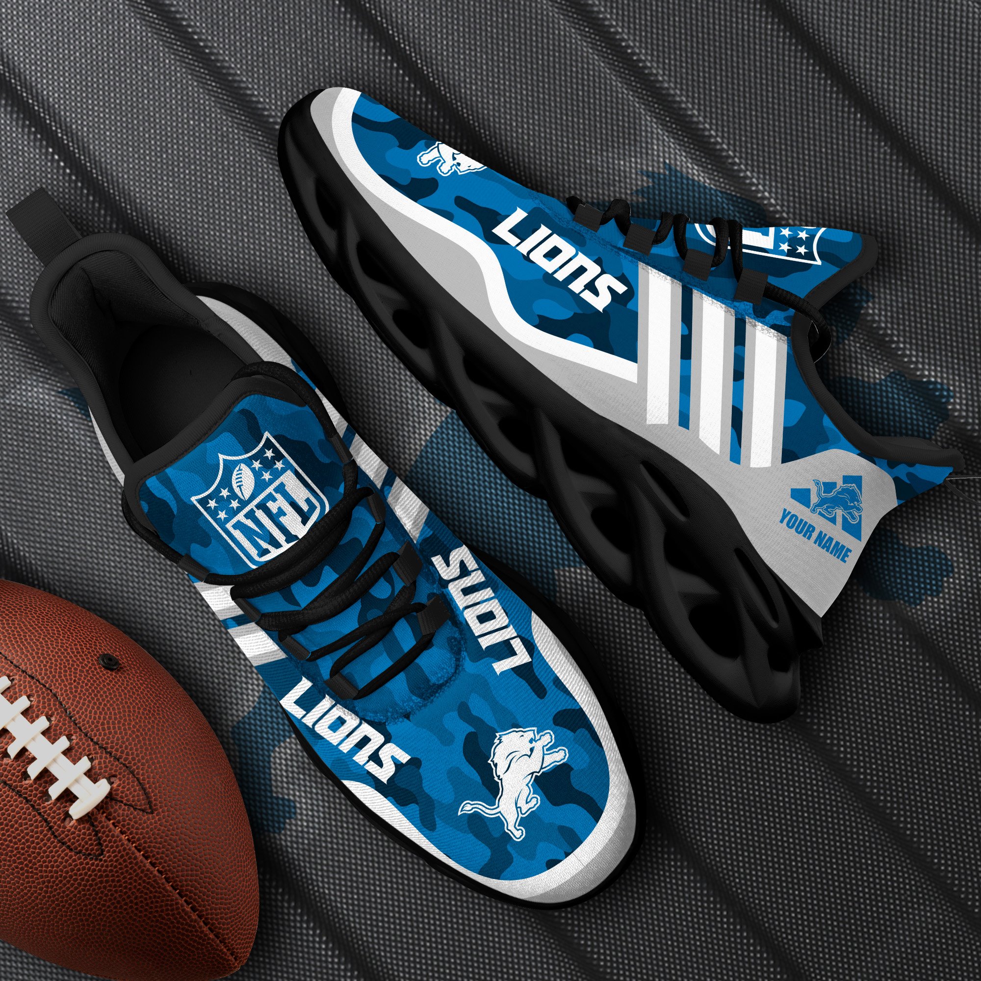 detroit lions black max soul shoes 2026 versions custom name 430 3191 k5izf
