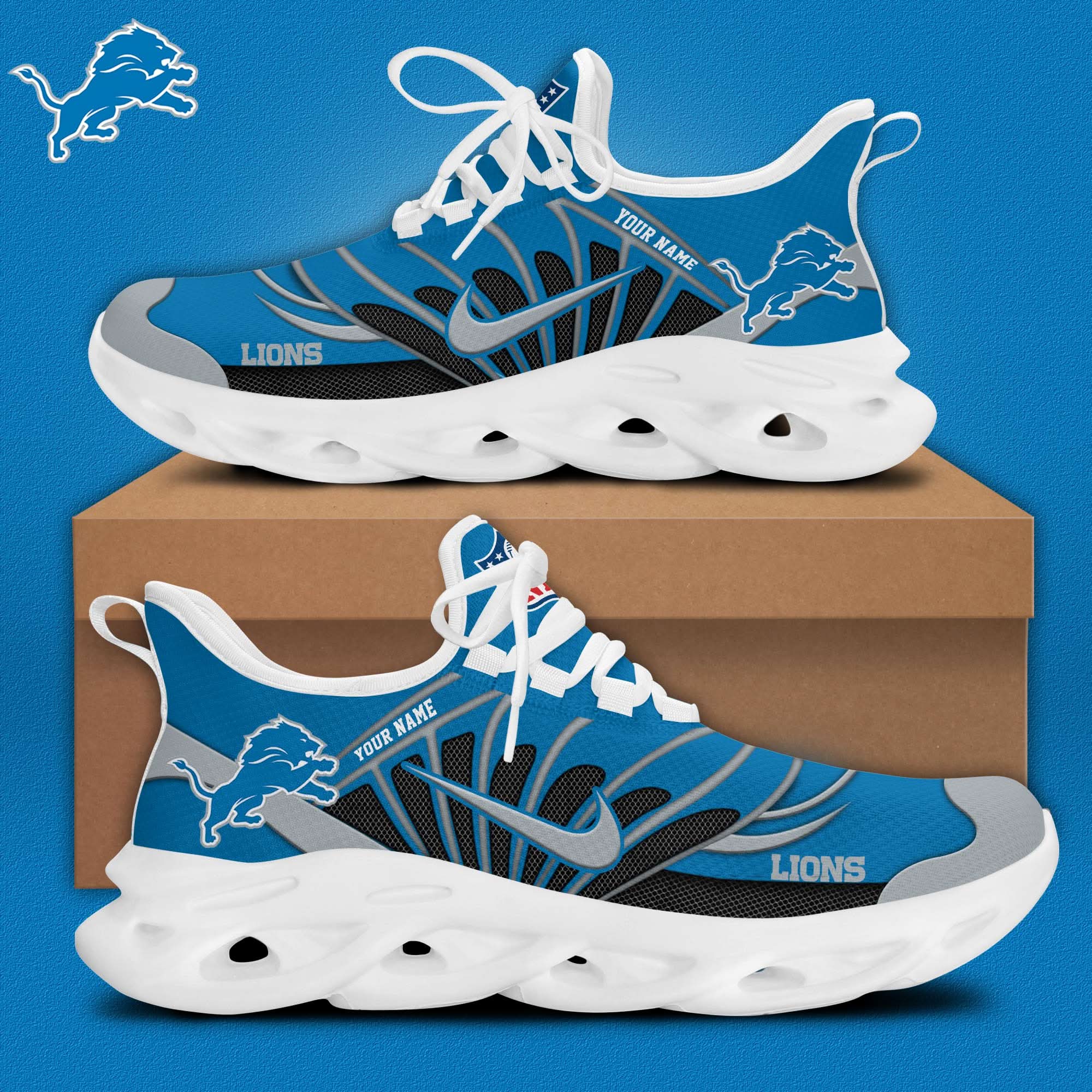 detroit lions customized premium max soul shoes 1293 7ifiq