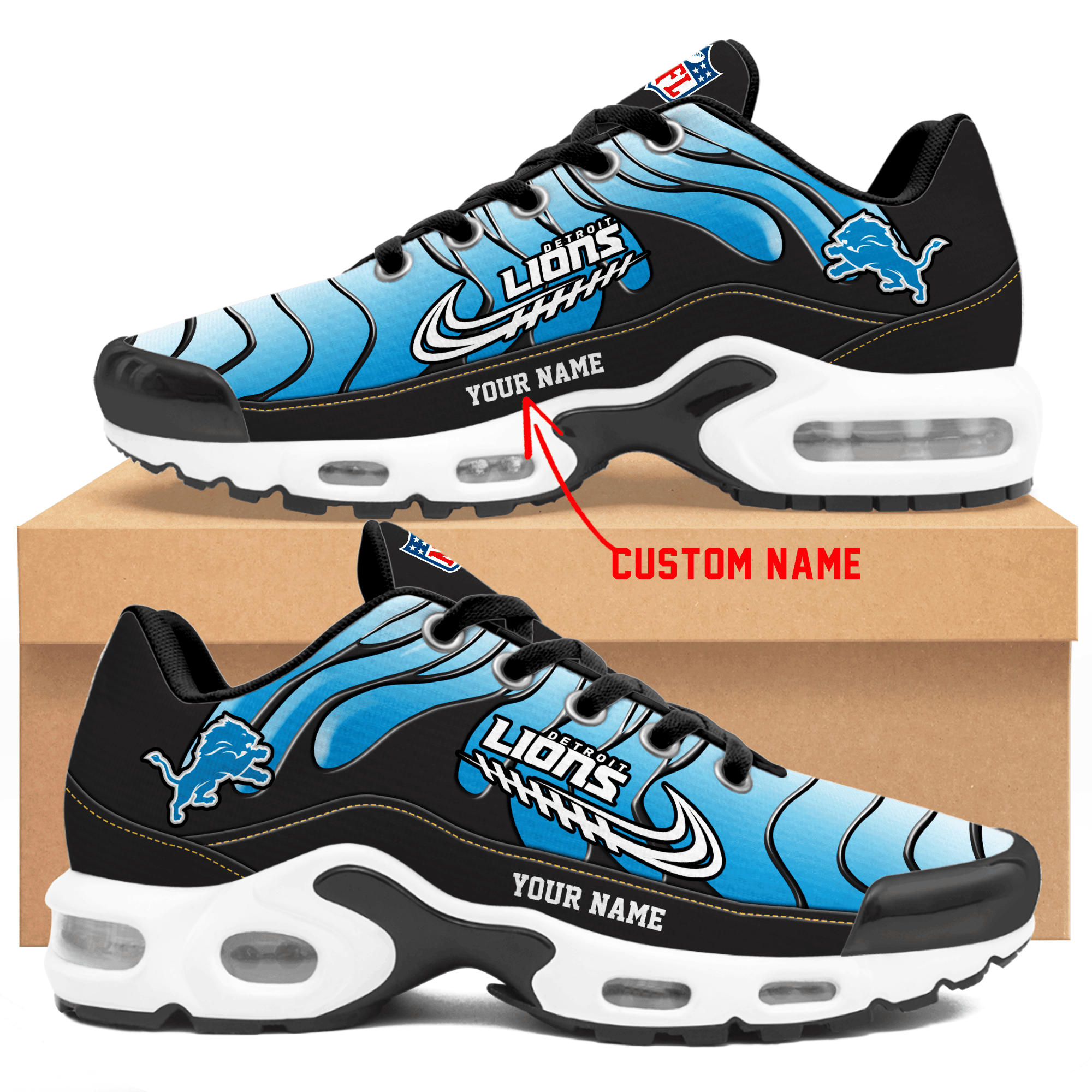 detroit lions personalized air max shoes td 9976 j5uy5