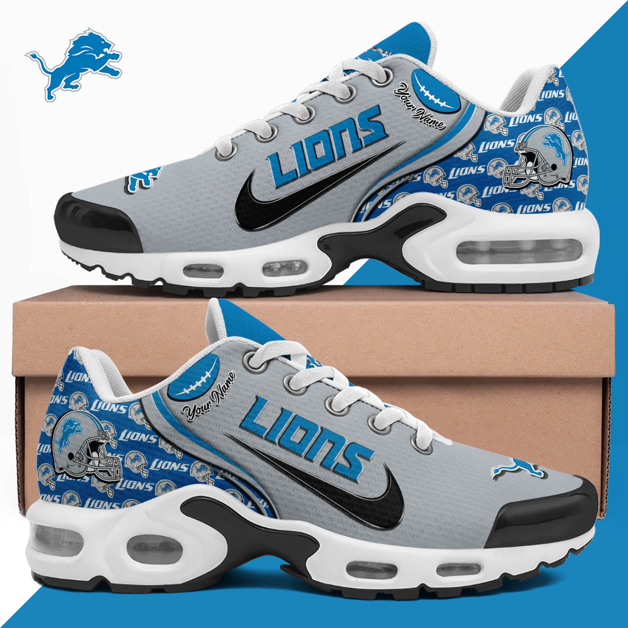 Detroit Lions TN Shoes 2026 Version Custom Your Name 499