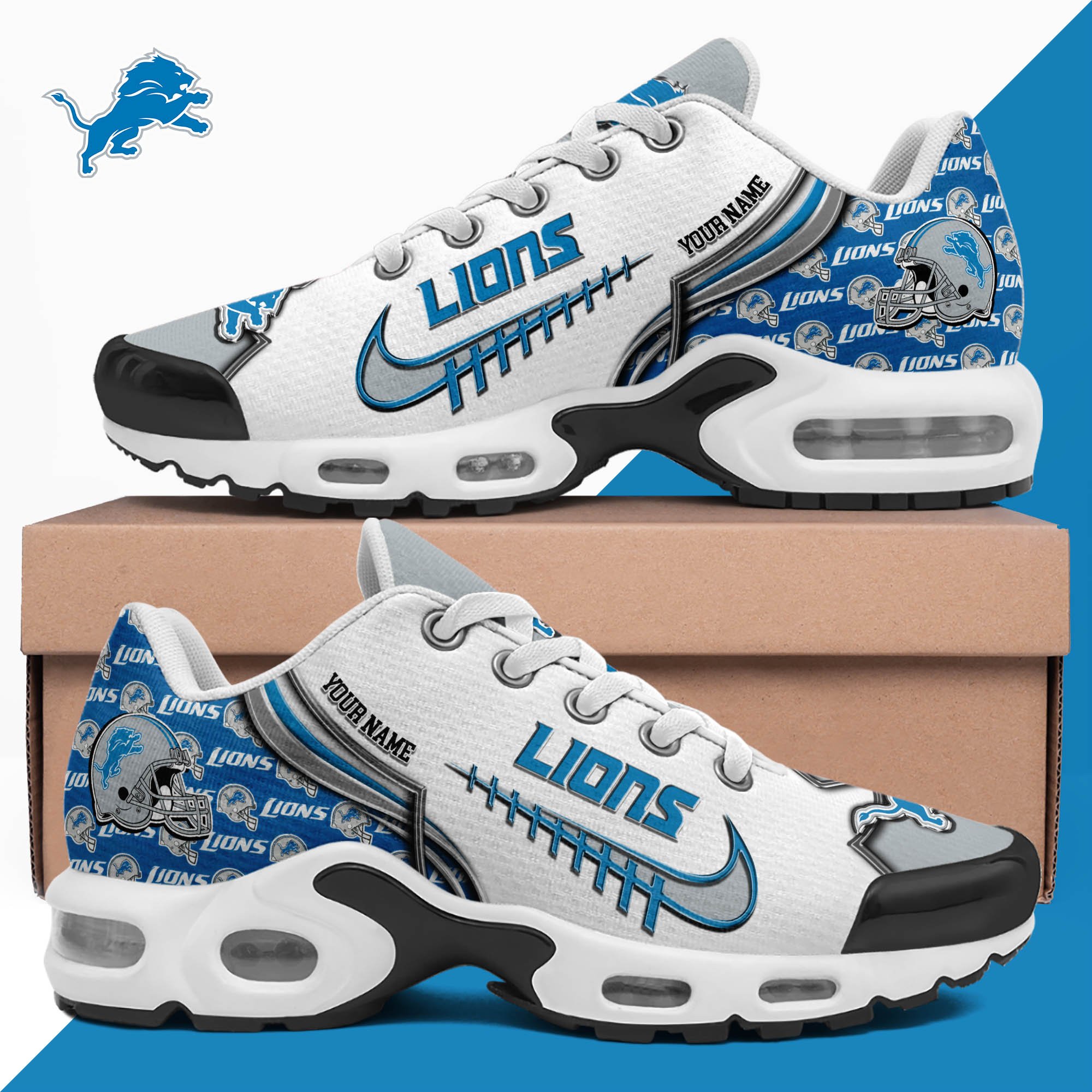 Detroit Lions TN Shoes 2026 Version Custom Your Name 642