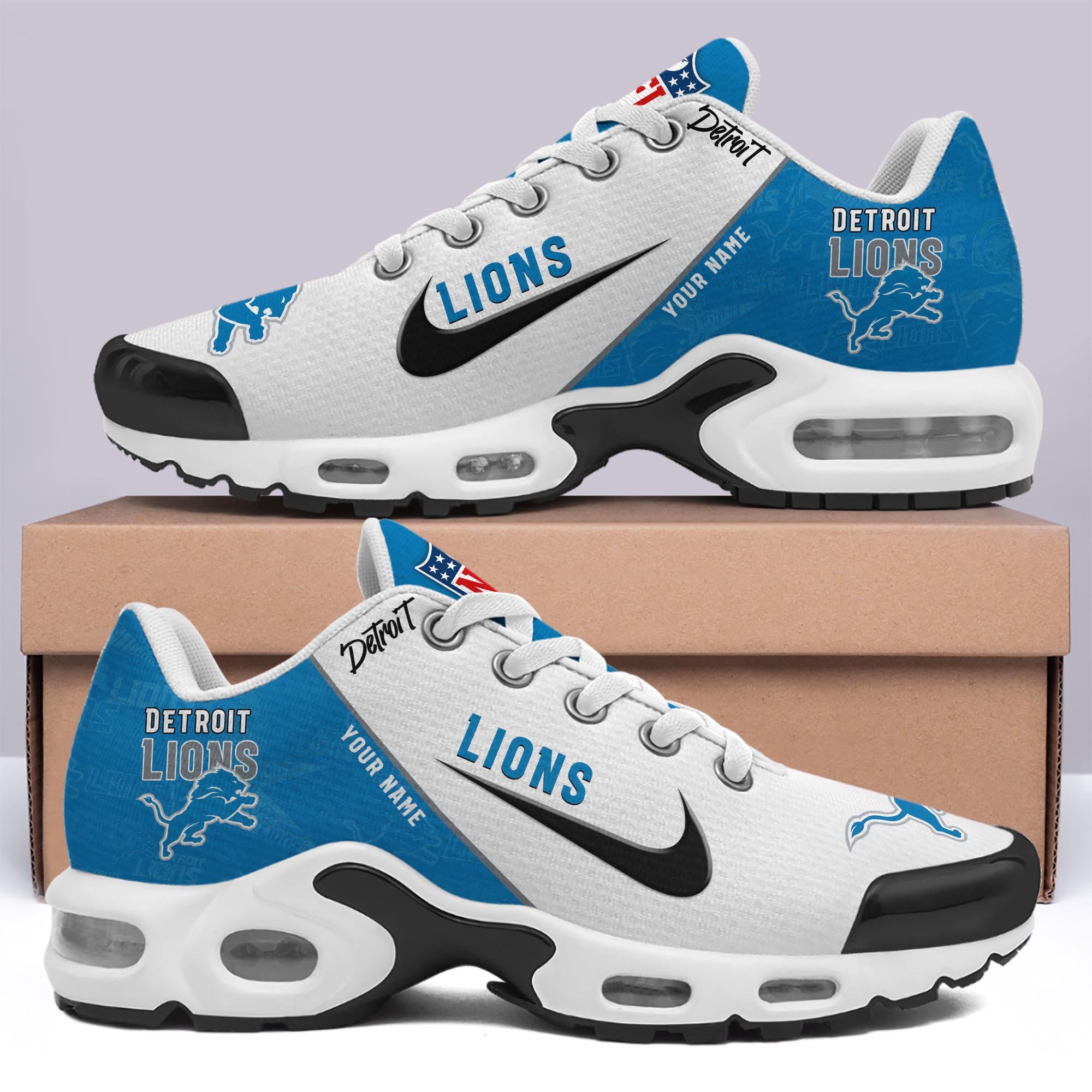 Detroit Lions TN Shoes 2026 Versions Custom Your Name 670
