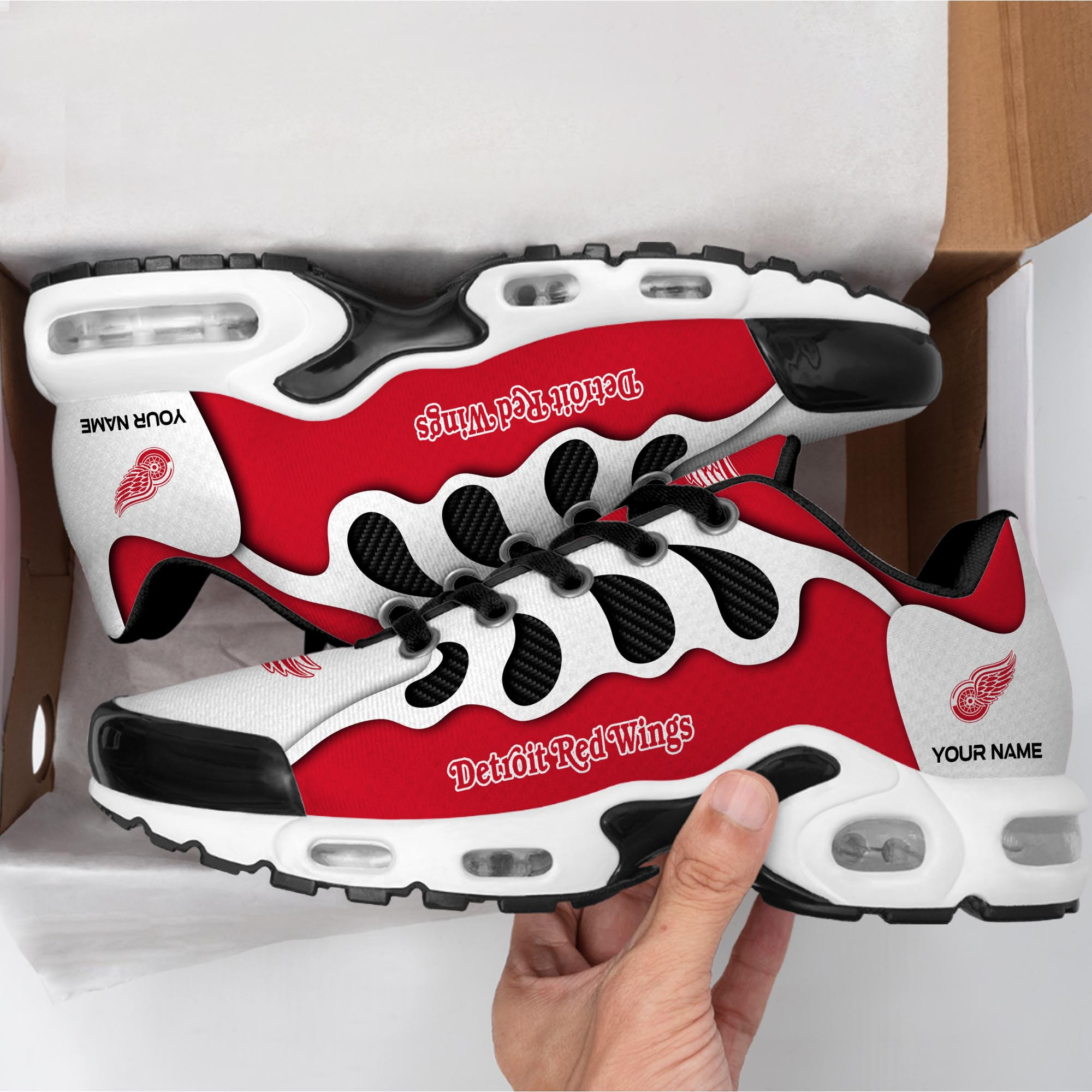 detroit red wings tn air max plus shoes sneakers for men and women 1323 uzhk8