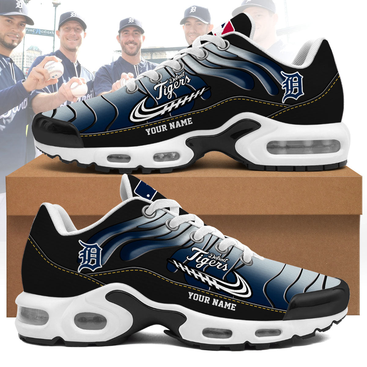 detroit tigers personalized air max shoes 6389