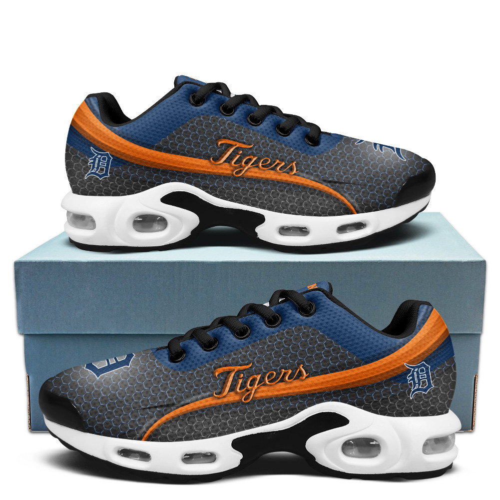 detroit tigers personalized name team colors wave line beehive pattern tn air max shoes air cushion sneakers 5074 c6vtv