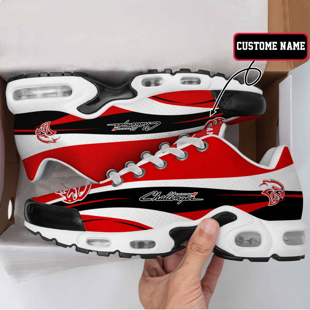 Dodge Challenger Wave Style Custom Name TN Air Max Shoes Air Cushion Sneakers
