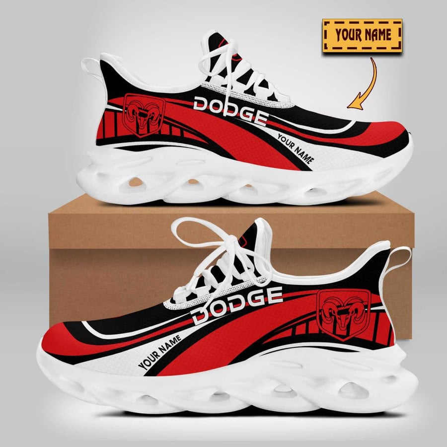 Dodge Custom Name Design Max Soul Sneakers VS16