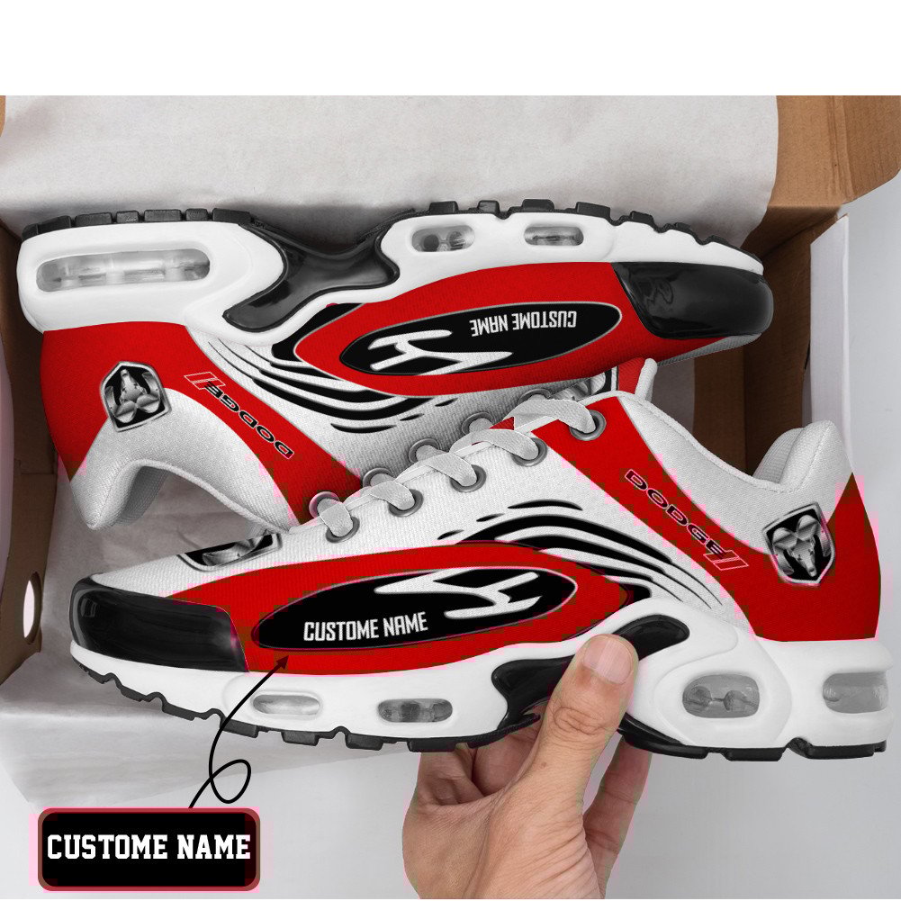 Dodge Flame Edition Custom Name TN Air Max Shoes Air Cushion Sneakers
